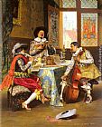Adolphe Alexandre Lesrel The Musical Trio painting